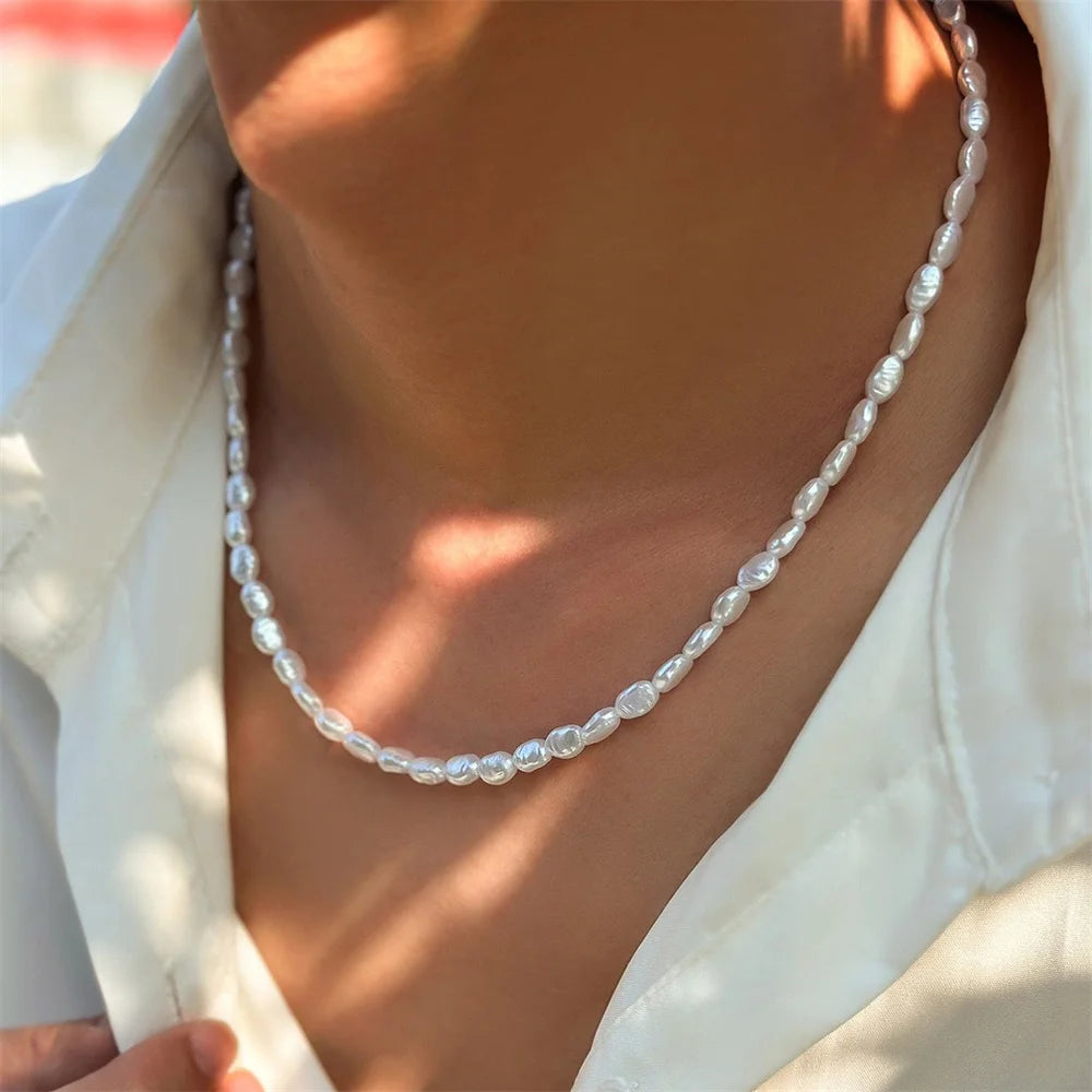 Handgemaakte Parelketting