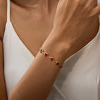 Luxe Rode Smaragd Armband