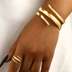 Klassieke Gouden Armband & Ring Set